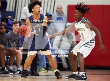 Thumbnail 3 in Rocky Mount Preparatory @ Knightdale (Jordan Falcons MLK Classic) photogallery.