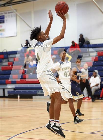 Thumbnail 3 in Rocky Mount Preparatory @ Knightdale (Jordan Falcons MLK Classic) photogallery.