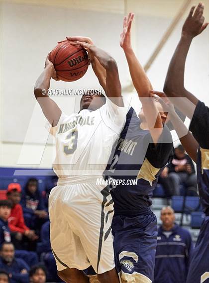 Thumbnail 3 in Rocky Mount Preparatory @ Knightdale (Jordan Falcons MLK Classic) photogallery.