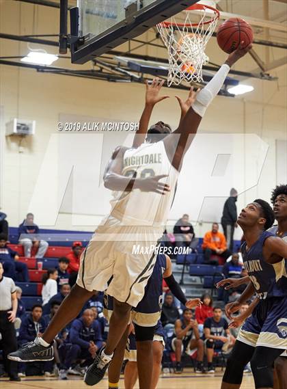 Thumbnail 3 in Rocky Mount Preparatory @ Knightdale (Jordan Falcons MLK Classic) photogallery.
