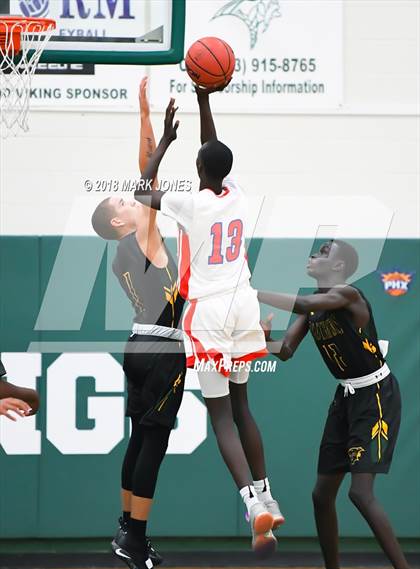 Thumbnail 1 in Peoria vs. Moon Valley (Sunnyslope Hoopsgiving Tournament)  photogallery.