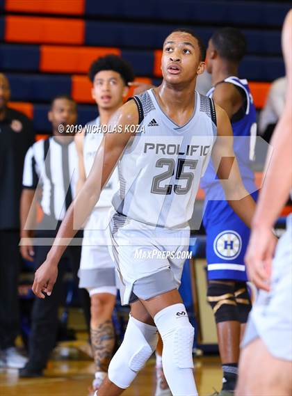Thumbnail 1 in Prolific Prep of Napa Valley vs. Hillcrest Prep (Tarkanian Classic) photogallery.