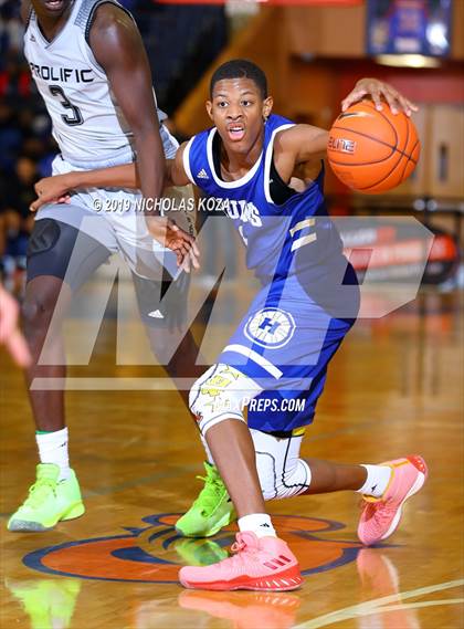 Thumbnail 1 in Prolific Prep of Napa Valley vs. Hillcrest Prep (Tarkanian Classic) photogallery.