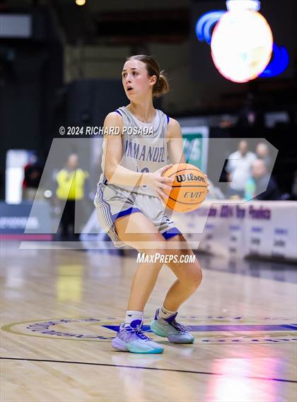 Thumbnail 2 in Immanuel vs. Mendota (CIF CS Basketball Championships D IV) photogallery.