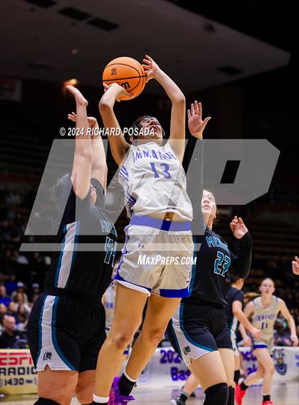 Thumbnail 3 in Immanuel vs. Mendota (CIF CS Basketball Championships D IV) photogallery.