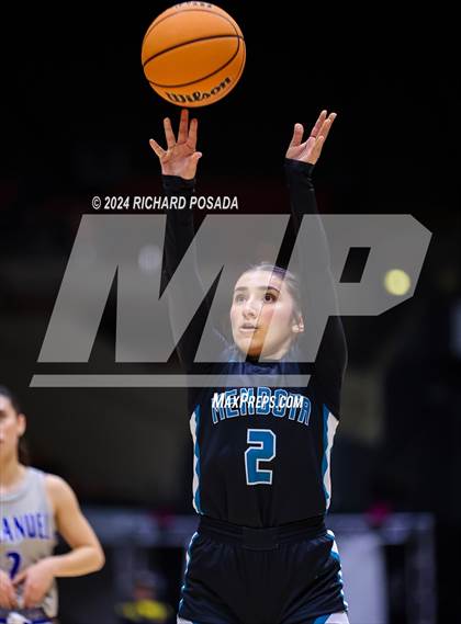 Thumbnail 3 in Immanuel vs. Mendota (CIF CS Basketball Championships D IV) photogallery.