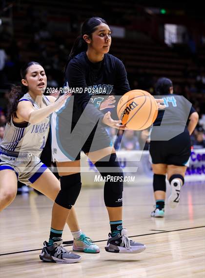 Thumbnail 1 in Immanuel vs. Mendota (CIF CS Basketball Championships D IV) photogallery.