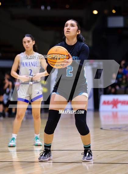 Thumbnail 2 in Immanuel vs. Mendota (CIF CS Basketball Championships D IV) photogallery.