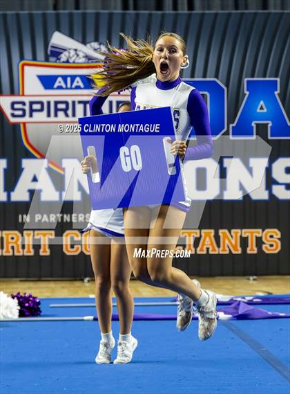 Thumbnail 2 in Notre Dame Prep - Cheer (AIA Division III Final) photogallery.