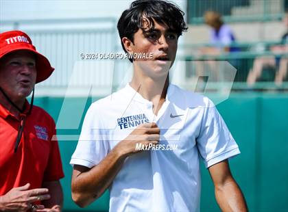Thumbnail 3 in Wylie vs Centennial (UIL 5A Tennis Final) photogallery.