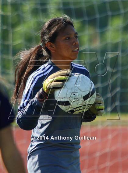 Thumbnail 3 in Calvary Chapel vs Santa Ana Valley (Westminster Girls Soccer Tournament) photogallery.
