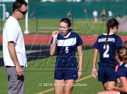 Thumbnail 2 in Calvary Chapel vs Santa Ana Valley (Westminster Girls Soccer Tournament) photogallery.