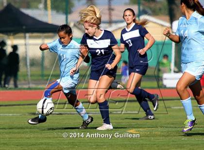 Thumbnail 3 in Calvary Chapel vs Santa Ana Valley (Westminster Girls Soccer Tournament) photogallery.