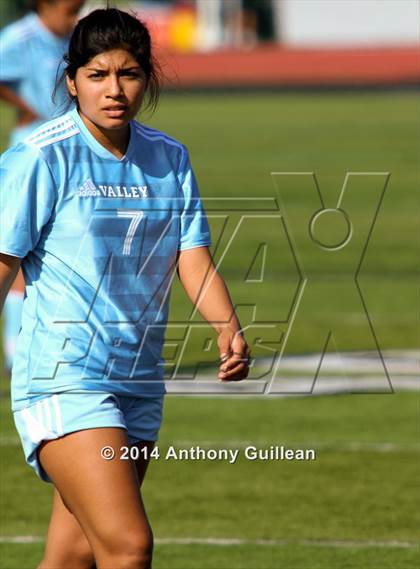 Thumbnail 3 in Calvary Chapel vs Santa Ana Valley (Westminster Girls Soccer Tournament) photogallery.