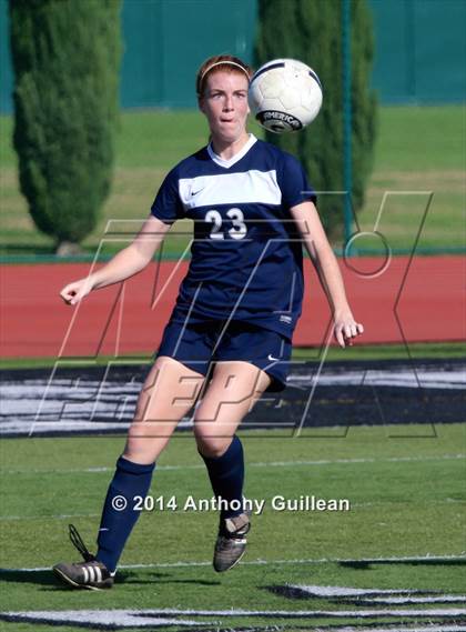 Thumbnail 2 in Calvary Chapel vs Santa Ana Valley (Westminster Girls Soccer Tournament) photogallery.