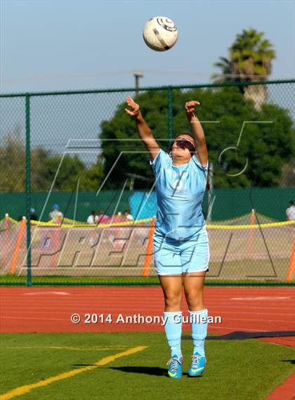 Thumbnail 3 in Calvary Chapel vs Santa Ana Valley (Westminster Girls Soccer Tournament) photogallery.