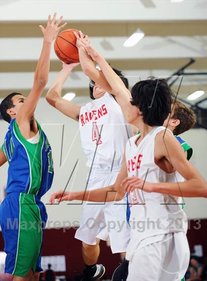 Thumbnail 2 in Pacifica Christian vs. Canyon Crest Academy (MaxPreps Holiday Classic) photogallery.