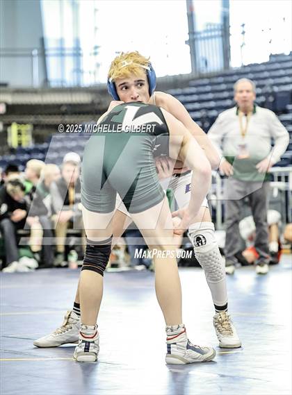 Thumbnail 2 in NYSPHSAA Wrestling Dual Finals  Semi-Finals (Minisink Valley vs Webster Shroeder) photogallery.