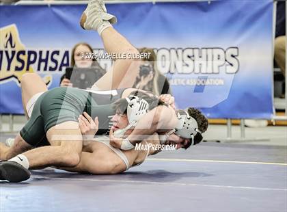 Thumbnail 1 in NYSPHSAA Wrestling Dual Finals  Semi-Finals (Minisink Valley vs Webster Shroeder) photogallery.