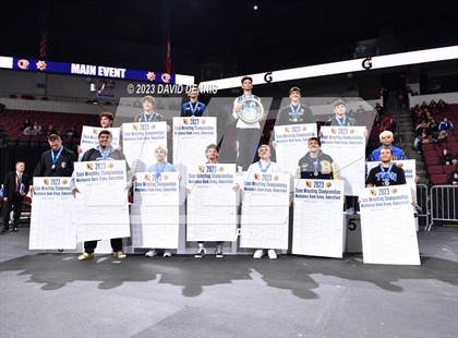 Thumbnail 1 in CIF State Boys Wrestling Championships (Podium Awards) photogallery.