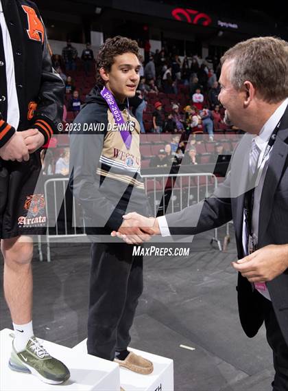 Thumbnail 2 in CIF State Boys Wrestling Championships (Podium Awards) photogallery.