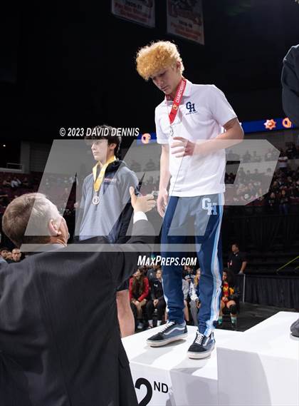 Thumbnail 1 in CIF State Boys Wrestling Championships (Podium Awards) photogallery.
