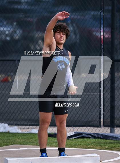 Thumbnail 2 in CHSAA Track & Field 5A Championships (Boys Shot Put) photogallery.