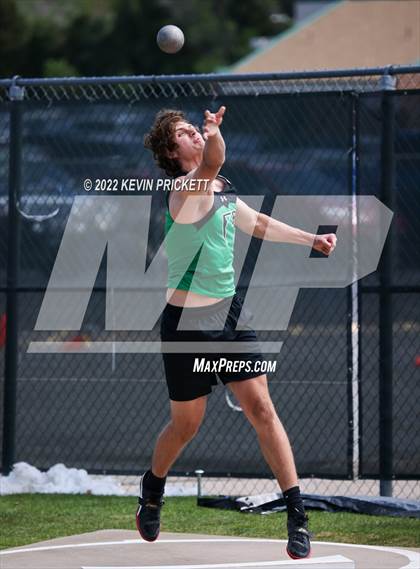 Thumbnail 2 in CHSAA Track & Field 5A Championships (Boys Shot Put) photogallery.