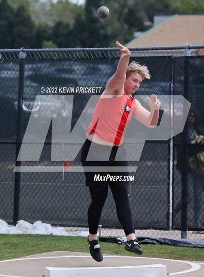 Thumbnail 2 in CHSAA Track & Field 5A Championships (Boys Shot Put) photogallery.