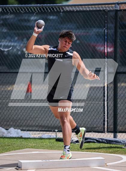 Thumbnail 3 in CHSAA Track & Field 5A Championships (Boys Shot Put) photogallery.