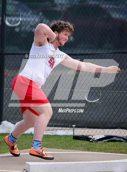 Thumbnail 2 in CHSAA Track & Field 5A Championships (Boys Shot Put) photogallery.