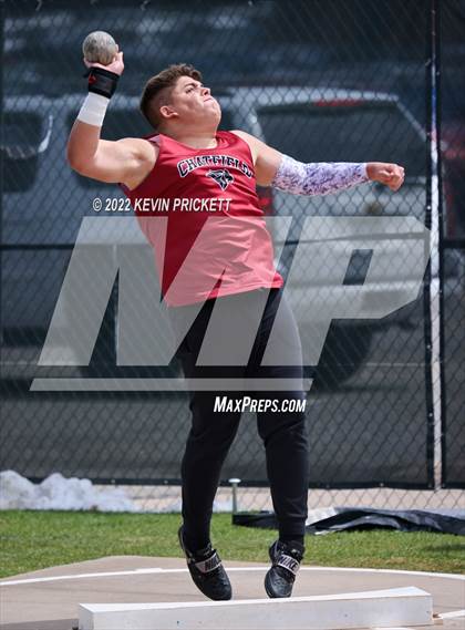 Thumbnail 2 in CHSAA Track & Field 5A Championships (Boys Shot Put) photogallery.