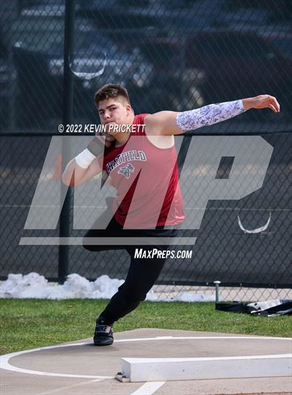 Thumbnail 2 in CHSAA Track & Field 5A Championships (Boys Shot Put) photogallery.