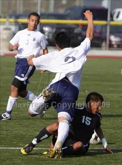Thumbnail 3 in Hesperia @ St. Genevieve (CIF SS Playoffs) photogallery.