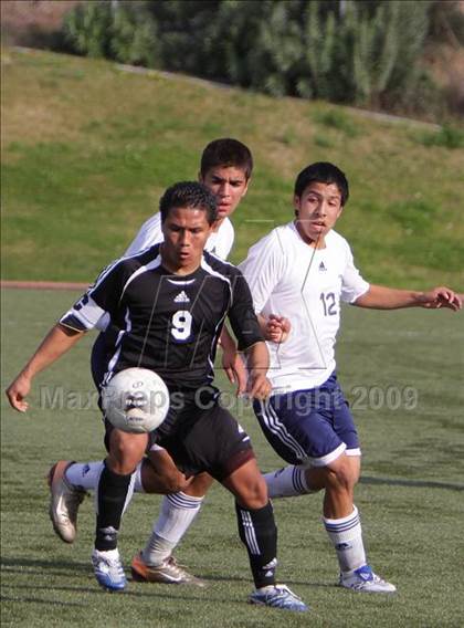Thumbnail 1 in Hesperia @ St. Genevieve (CIF SS Playoffs) photogallery.