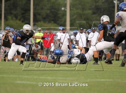 Thumbnail 3 in Trinity Christian Academy vs. Bartram Trail (Scrimmage @West Nassau High School) photogallery.