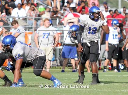 Thumbnail 2 in Trinity Christian Academy vs. Bartram Trail (Scrimmage @West Nassau High School) photogallery.