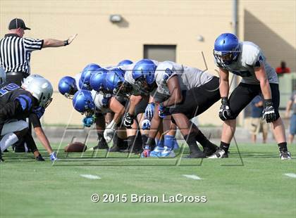 Thumbnail 1 in Trinity Christian Academy vs. Bartram Trail (Scrimmage @West Nassau High School) photogallery.