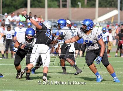 Thumbnail 3 in Trinity Christian Academy vs. Bartram Trail (Scrimmage @West Nassau High School) photogallery.
