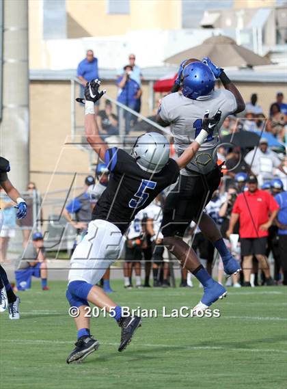 Thumbnail 2 in Trinity Christian Academy vs. Bartram Trail (Scrimmage @West Nassau High School) photogallery.