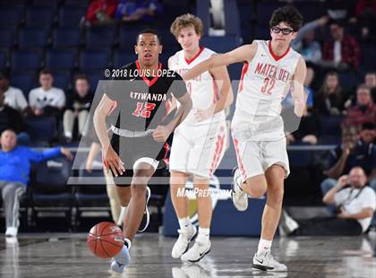 Thumbnail 2 in Etiwanda vs. Mater Dei (CIF SS Open DIV Semi Final) photogallery.