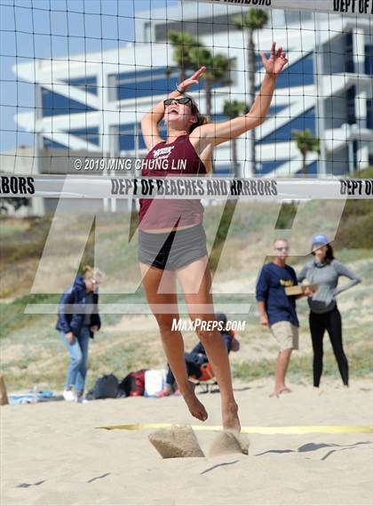 Thumbnail 2 in Mira Costa vs. Laguna Beach (IBVL Southern Pacific Final) photogallery.
