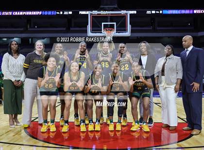 Thumbnail 1 in Pearland vs. DeSoto (UIL 6A Basketball State Semifinal Medal Ceremony) photogallery.