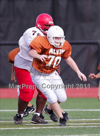 Thumbnail 2 in South Houston Freshman B @ Alvin Freshman White photogallery.