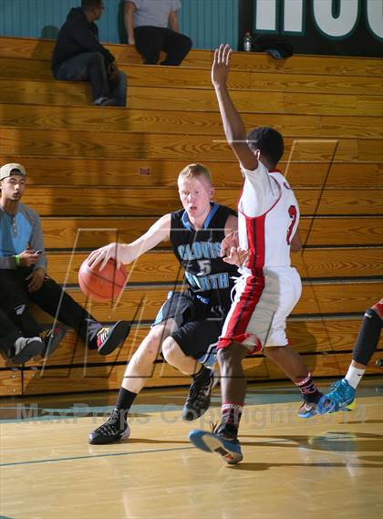 Thumbnail 1 in Clovis North vs. Pleasant Grove (Adidas Challenge) photogallery.