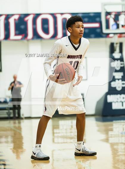 Thumbnail 1 in Modesto Christian vs. Newark Memorial (MaxPreps MLK Classic) photogallery.