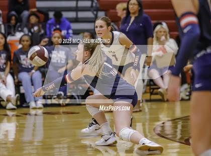 Thumbnail 3 in Hardin-Jefferson vs Bridge City (UIL Volleyball 4A Division II Area Playoff) photogallery.