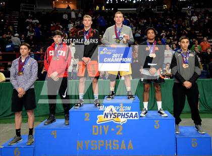 Thumbnail 3 in NYSPHSAA Wrestling Championships (Div.2 - 152 lb. Champ) photogallery.