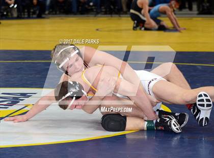Thumbnail 1 in NYSPHSAA Wrestling Championships (Div.2 - 152 lb. Champ) photogallery.
