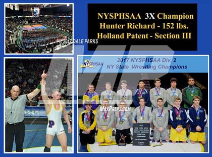 Thumbnail 2 in NYSPHSAA Wrestling Championships (Div.2 - 152 lb. Champ) photogallery.